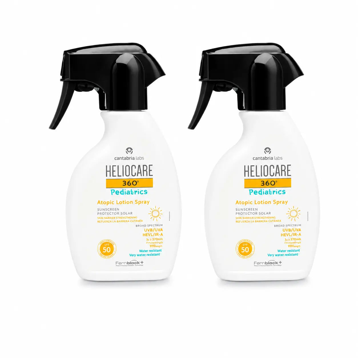 Heliocare Duplo 360º Pediatria Lozione Atopica Spray Spf50 , 2X250 Ml