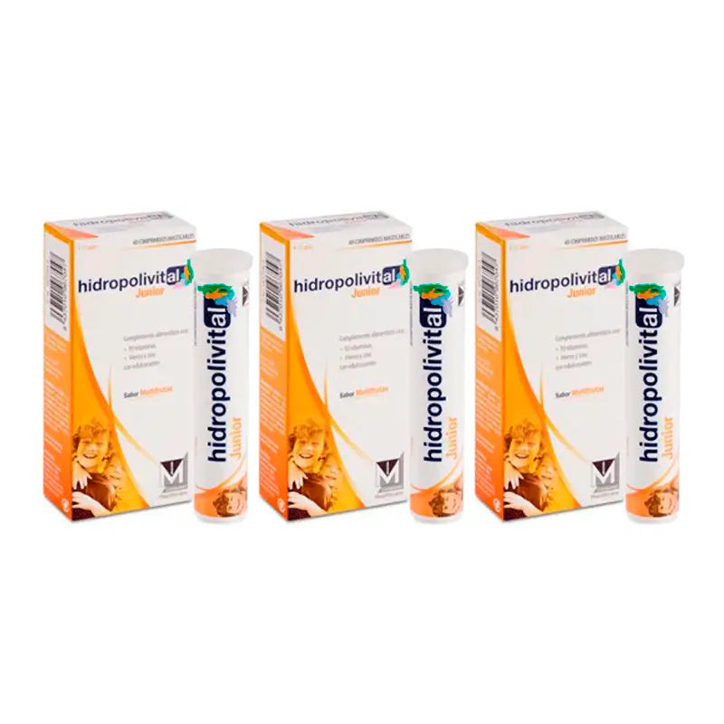Hidropolivital Junior Triplo Integratore alimentare 3 x 40 compresse masticabili