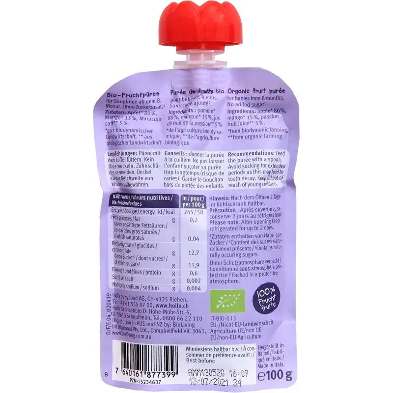 Mela, mango e frutto della passione Holle Pouche, 100 g