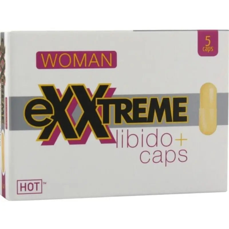 Hot Cápsulas Aumento De Líbido, 5 Cápsulas