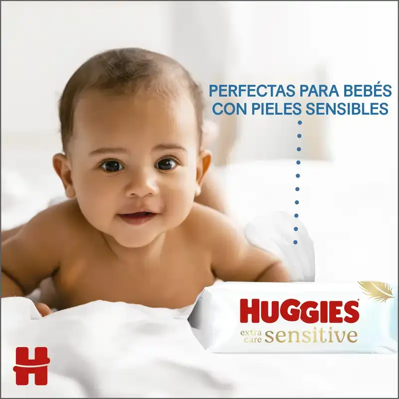 Huggies Extra Care Salviette Sensitive , 144 pz.