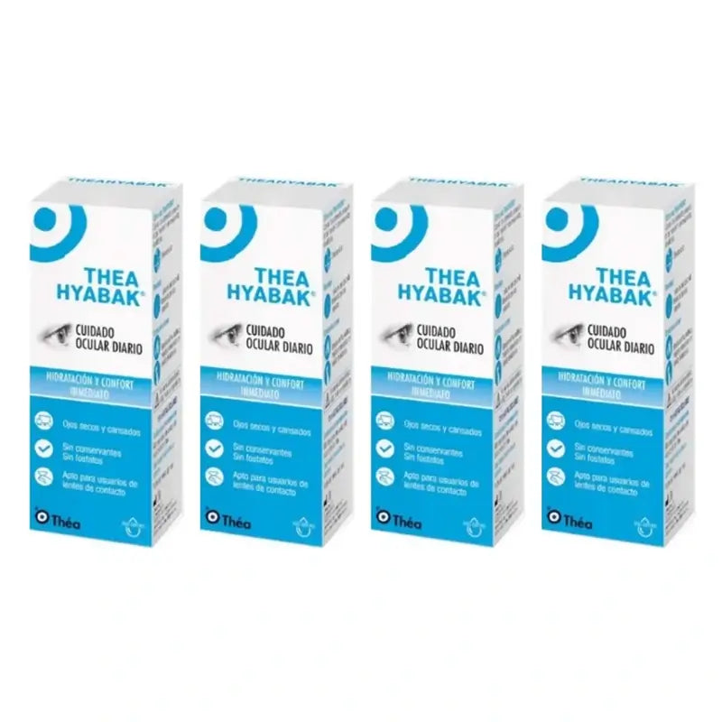 Soluzione di gocce oculari Hyabak, 4x10 Ml