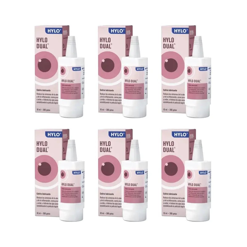Hylo Dual Gocce Oculari 10 ml, Confezione da 6