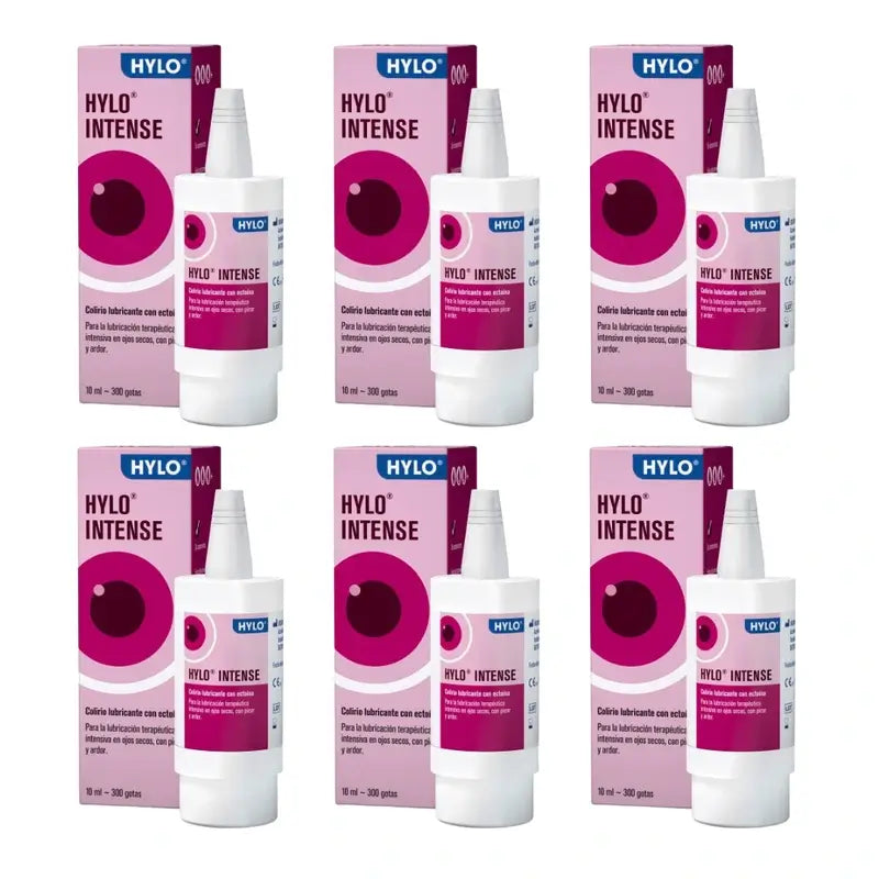 Hylo Gocce Oculari Intense 10 ml, Confezione da 6