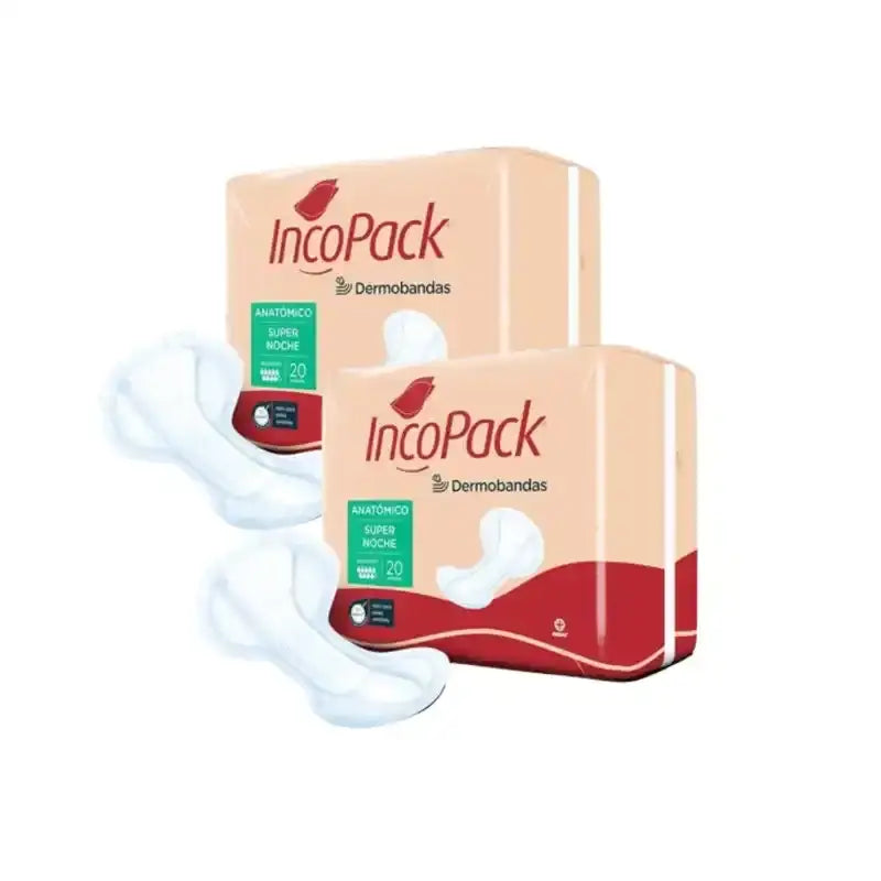 Incopack Anatomical Supernight , Confezione 2, 160 pezzi.