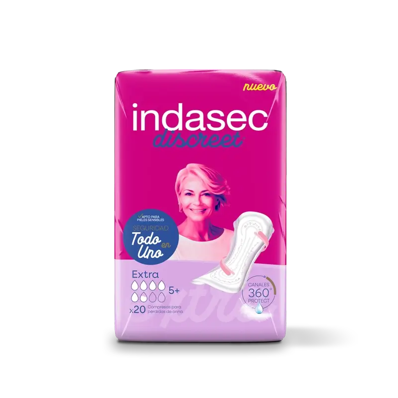 Indasec Discreet Incontinence Pad Extra , 20 unità