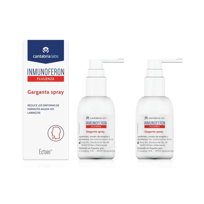 Inmunoferon Flulenza Spray per la gola, 2X20 Ml