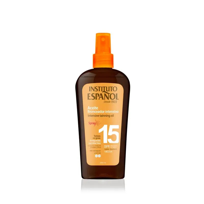 Instituto Español Olio solare protettivo Spf15 Spray 250ml