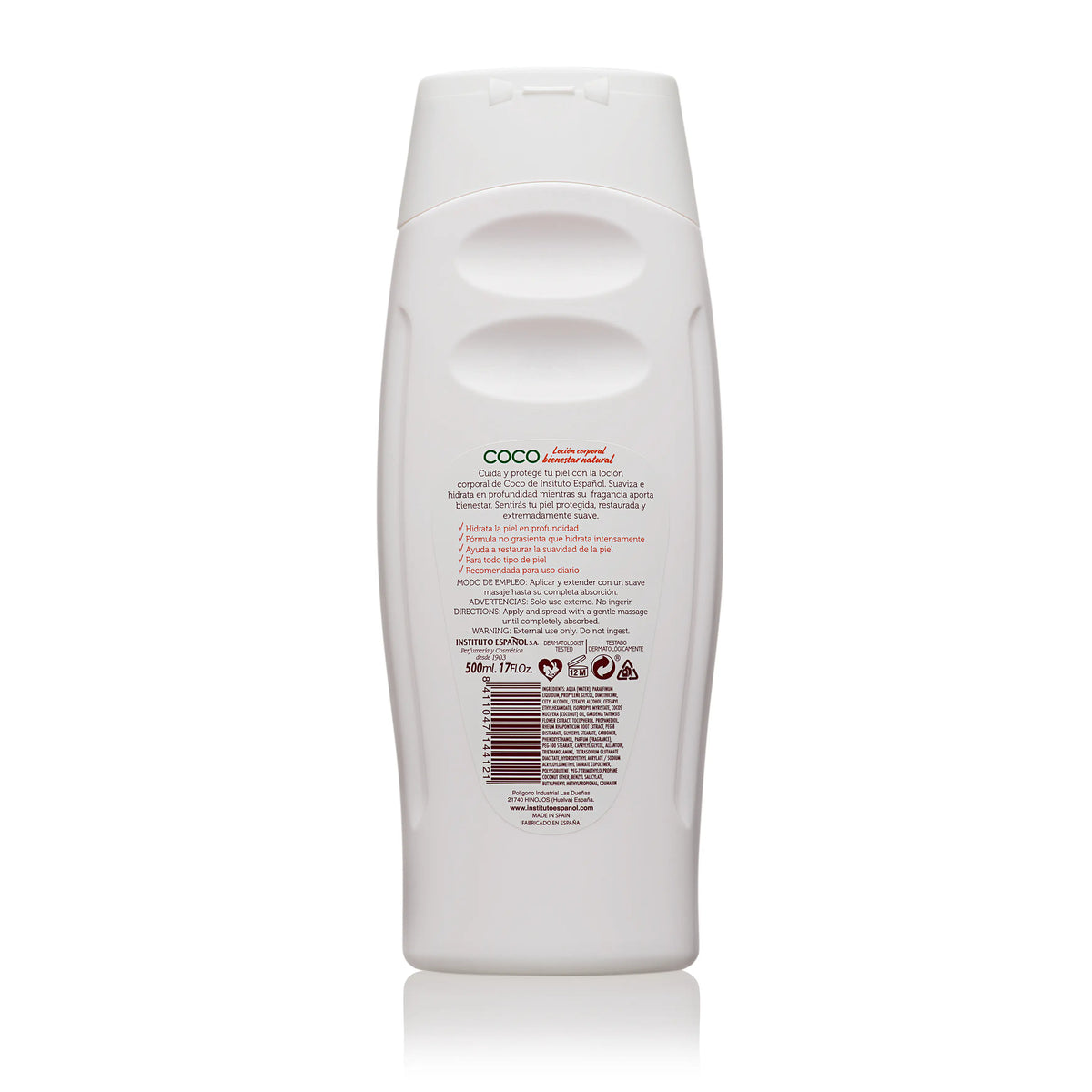 Instituto Español Lozione al cocco - 500 Ml.