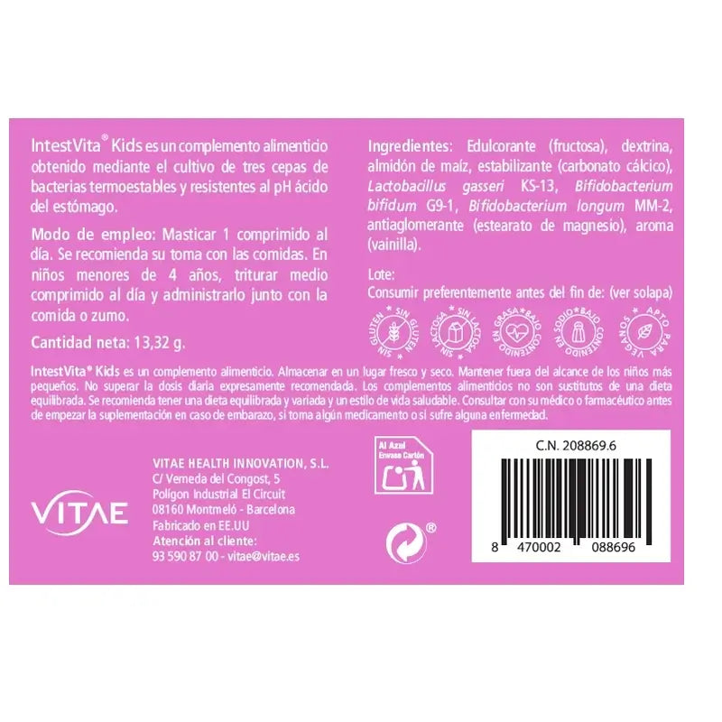 VITAE IntestVita Kids, 30 compresse