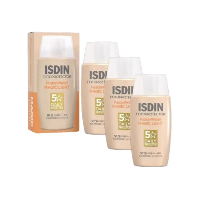 Isdin Fotoprotector Fotoprotector Fusion Water Colour Light Spf 50, 3X50 Ml