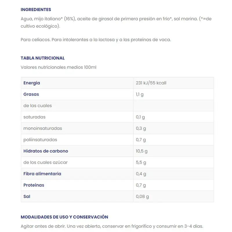 Isola Bio Bevanda di miglio biologica , 1 l