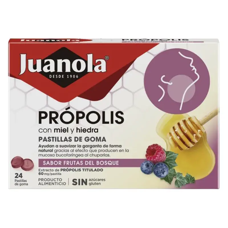 Juanola Soft Tabs Propoli Frutti di Bosco, 24 compresse