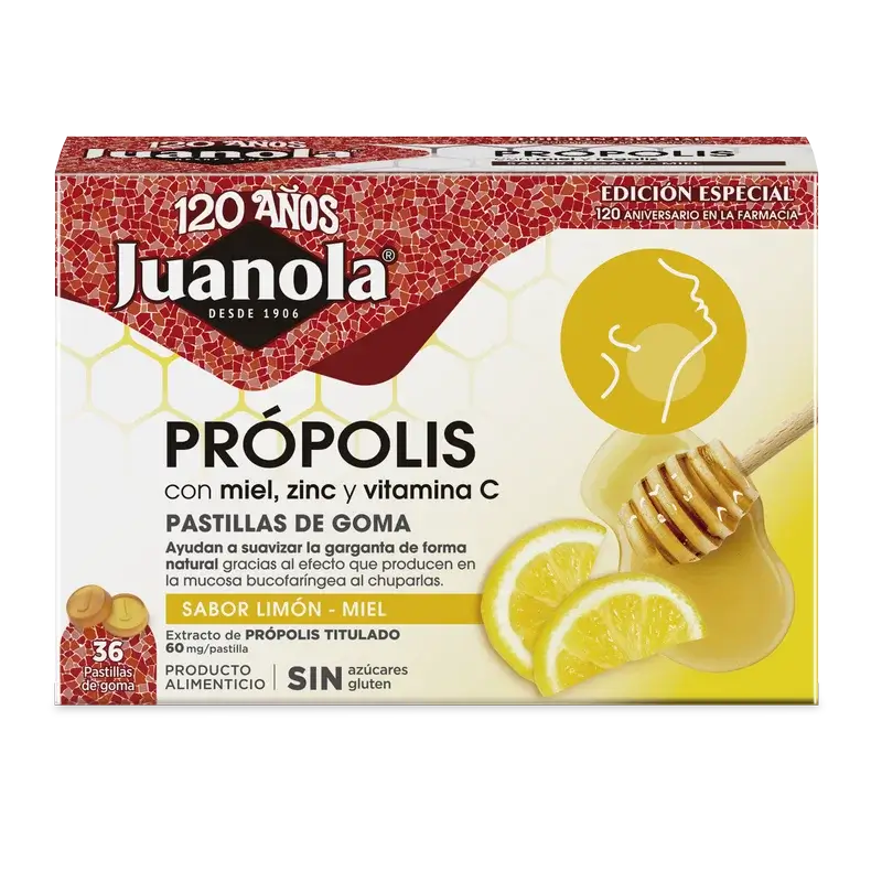 Miele di limone di Juanola Propolis 72Gr, 36 unità