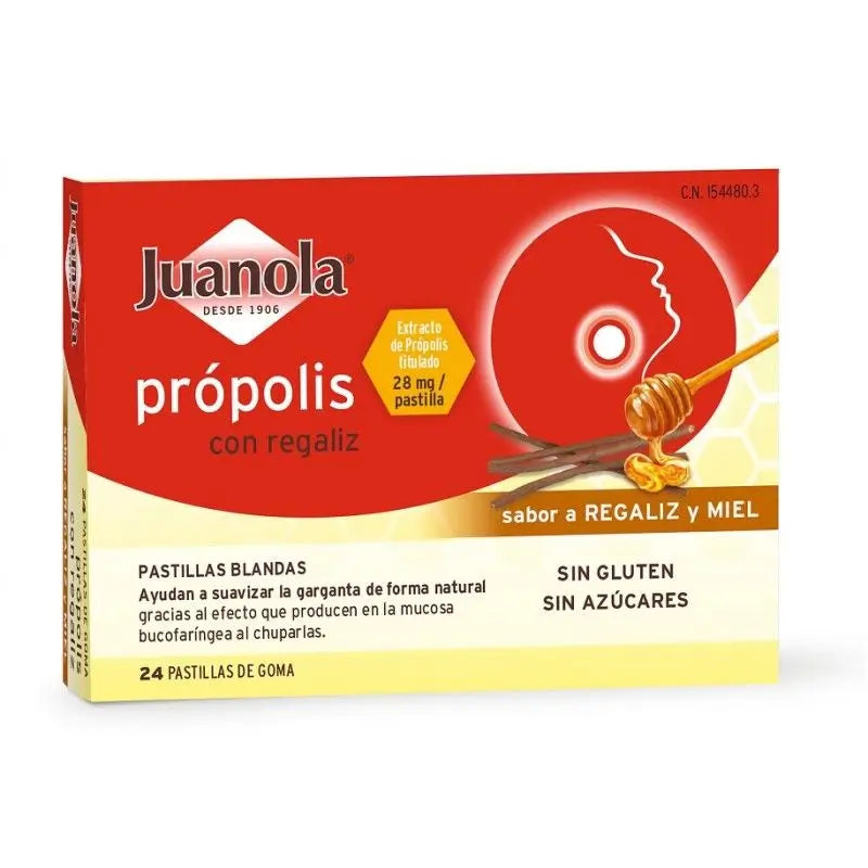 Juanola Propoli Liquirizia, 24 compresse