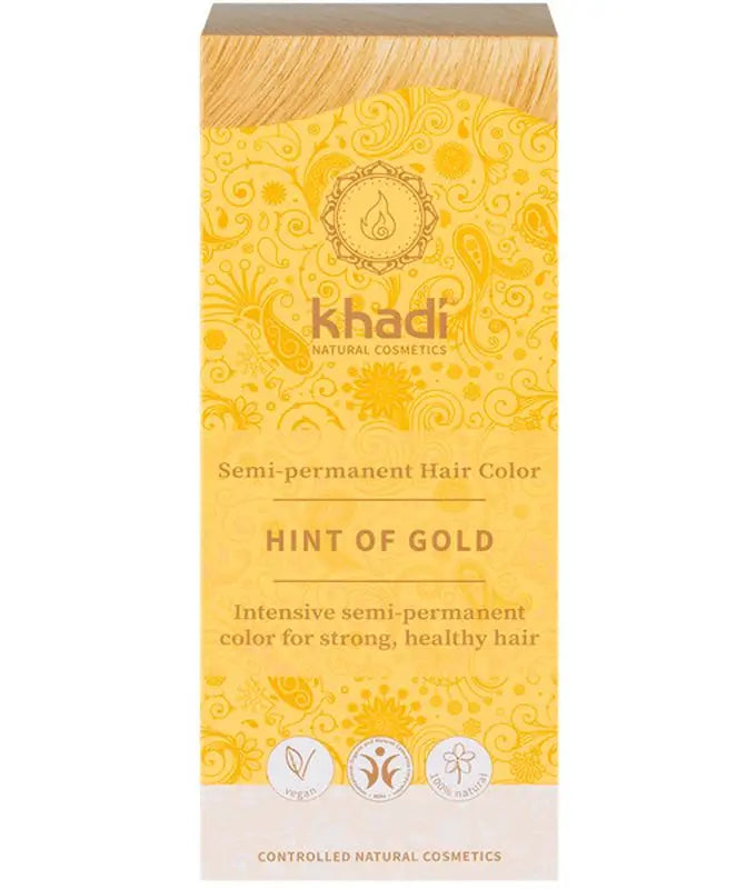 Khadi Herbal Color Rubio Toque De Dorado, 100 Gr