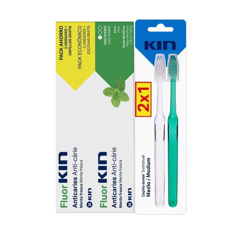KIN FluorkIN 125 Confezione 2 pezzi + Pennello medio 2X1