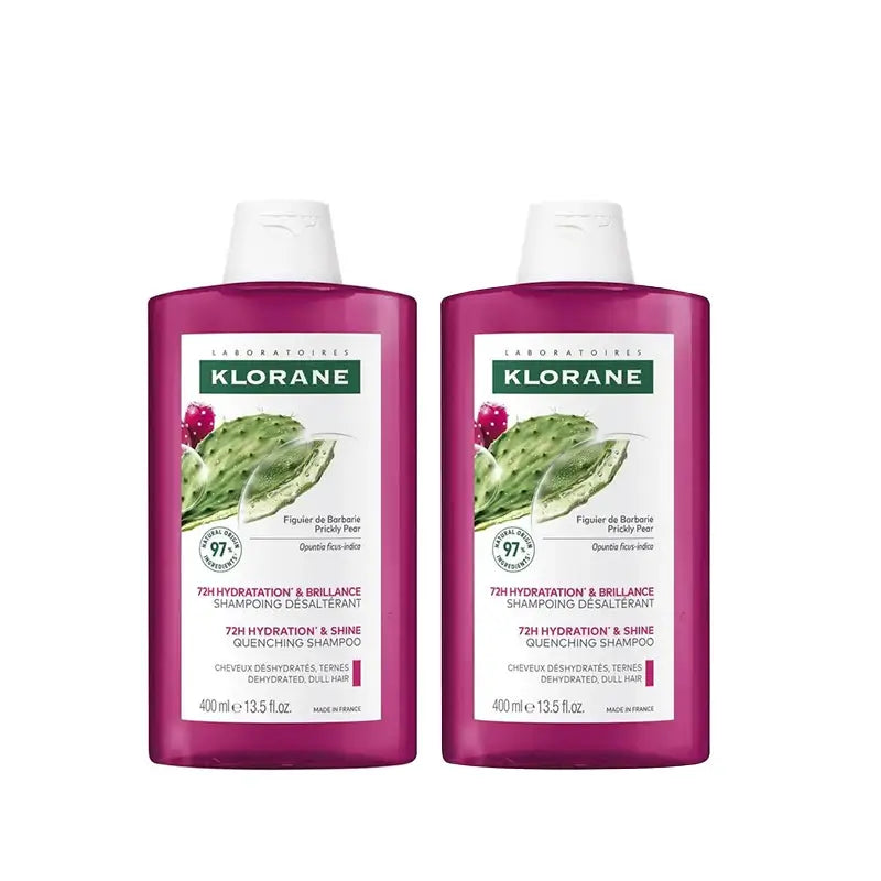 Klorane Shampoo al Fico Barbaria, 2X400 Ml