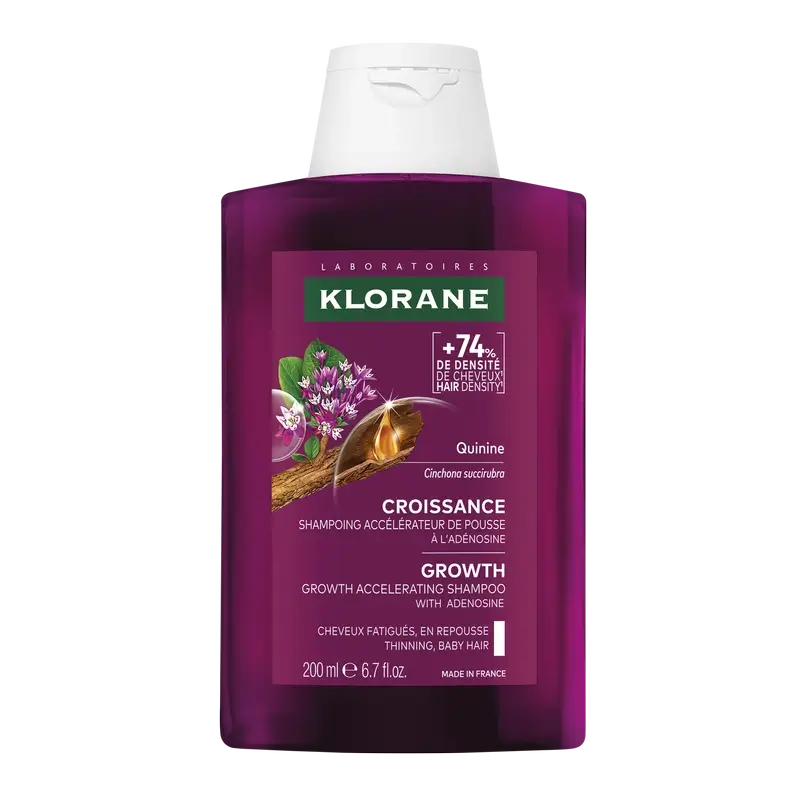 Klorane Shampoo acceleratore di crescita, 200 ml