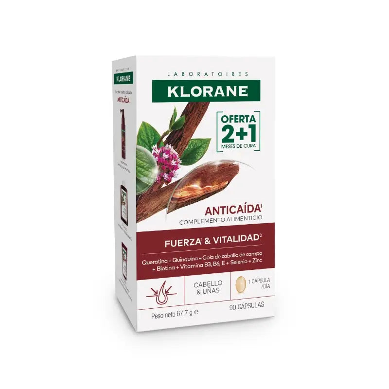 Klorane KeratinCaps Forza e Vitalità 90 capsule