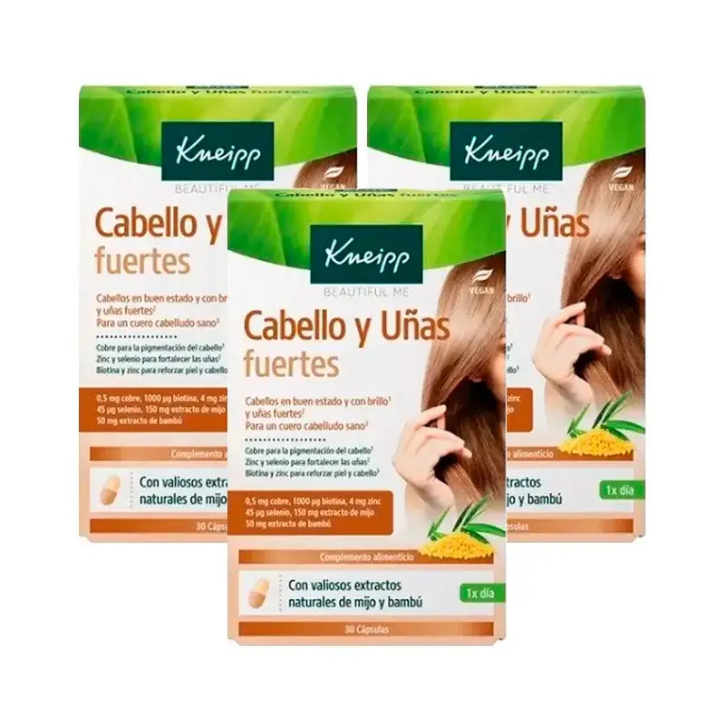 Kneipp Capelli e unghie forti, confezione da 3 x 30 capsule