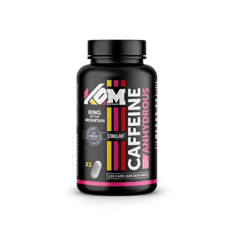 Kom Endurance Stimolazione Nutrizione Sportiva, confezione da 120 capsule di caffeina