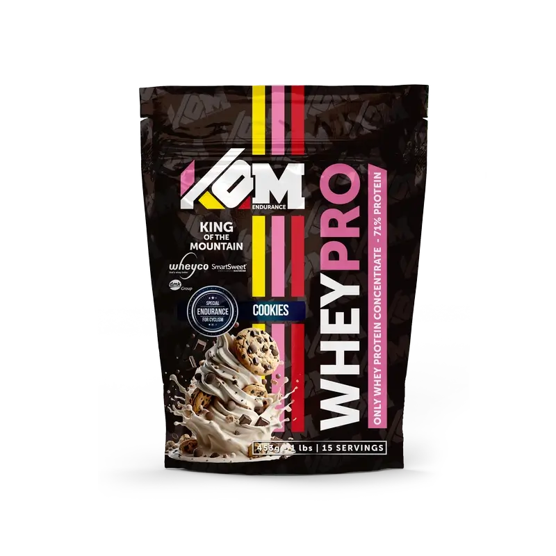 Kom Endurance Proteins Sports Nutrition , bustina di proteine del siero di latte 453 g gusto biscotto