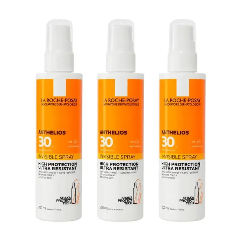 La Roche Posay Anthelios Spray Invisibile Spf 30, 3X200 Ml