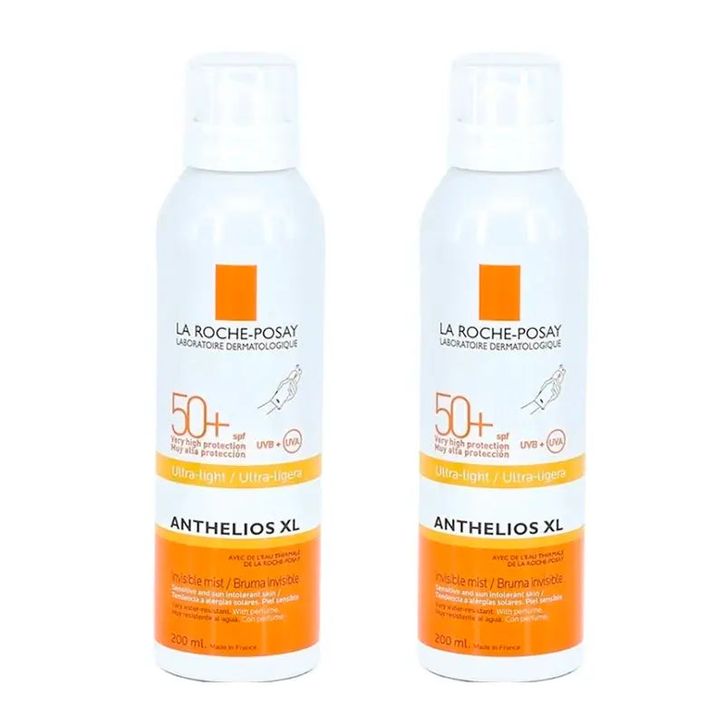 La Roche Posay Duplo Anthelios Xl Nebbia Invisibile Spf 50+, 2 X 200 Ml
