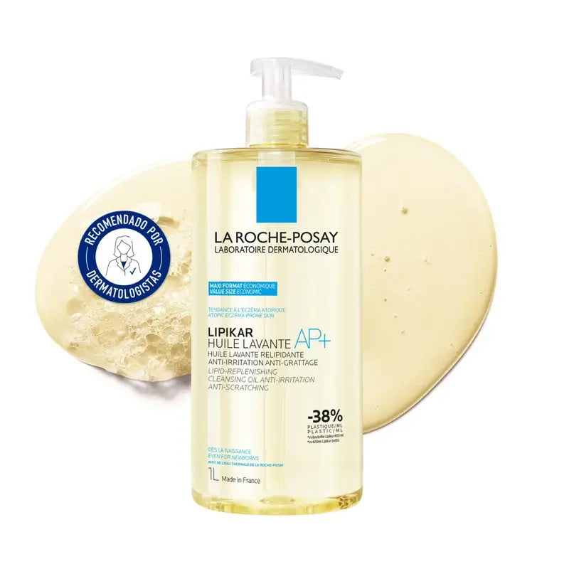 La Roche Posay Lipikar Olio Lavante Ap+ Detergente Corpo Anti Irritazione Per Pelle Atopica , 1000 ml