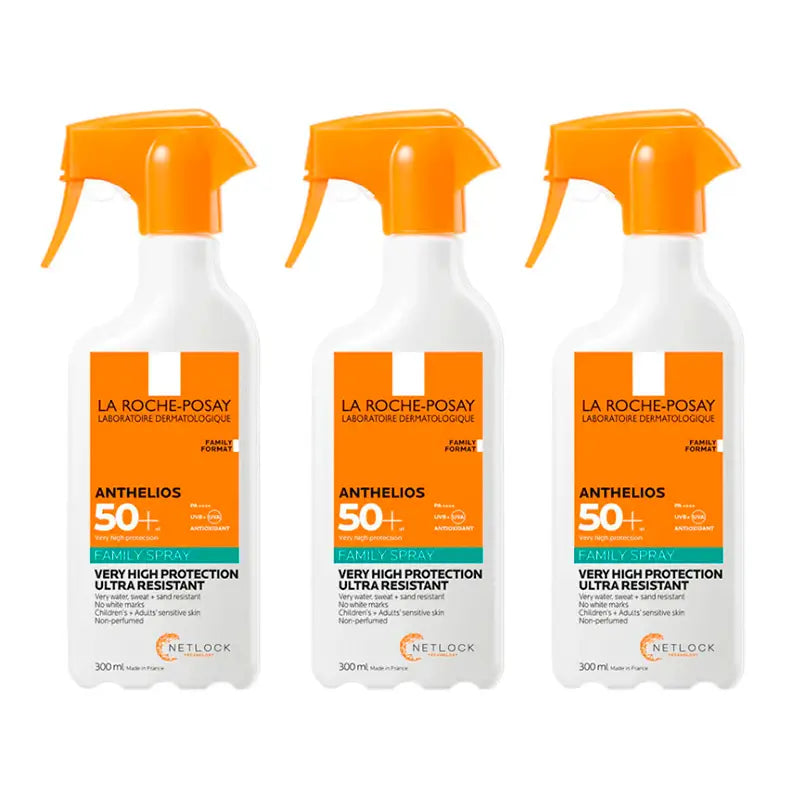 La Roche Posay Triplo Anthelios Spray Famiglia Spf 50+, 3 X 300 Ml