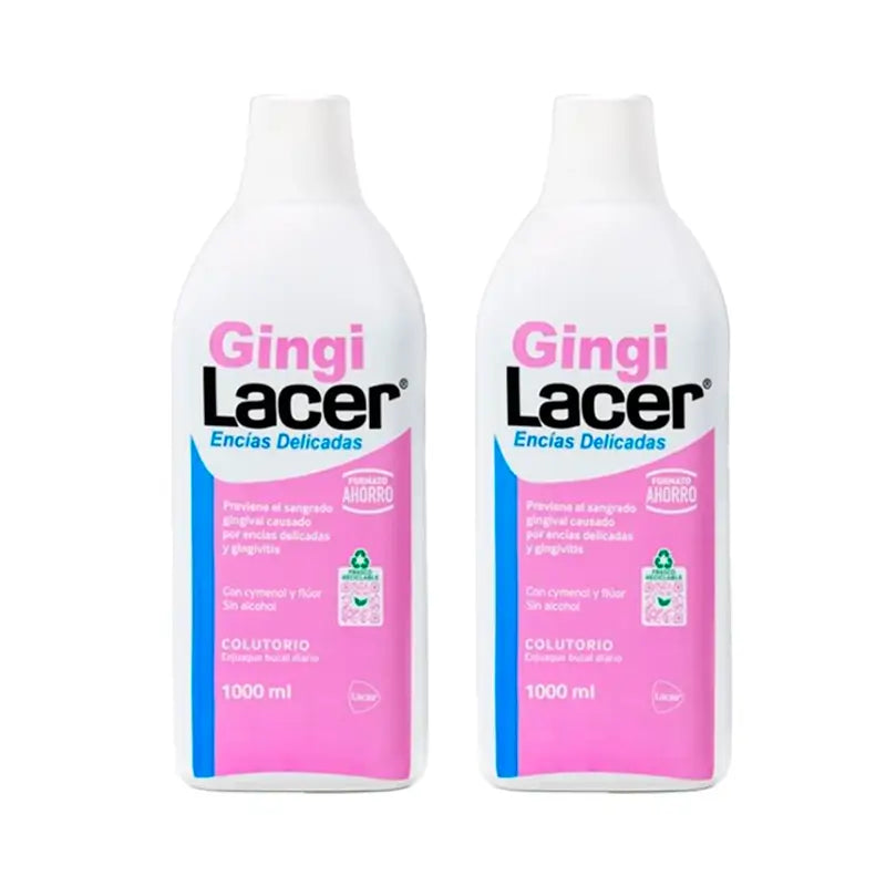 Lacer Duplo Gingilacer Collutorio, 2 x 1000 Ml