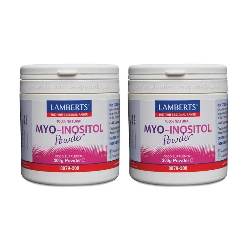 Lamberts Myo Inositol Polvere 100% Naturale , 2X200 Gr