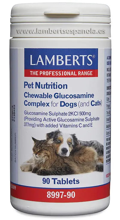 Lamberts Pet Nutrition Glucosamina per cani e gatti 90 compresse