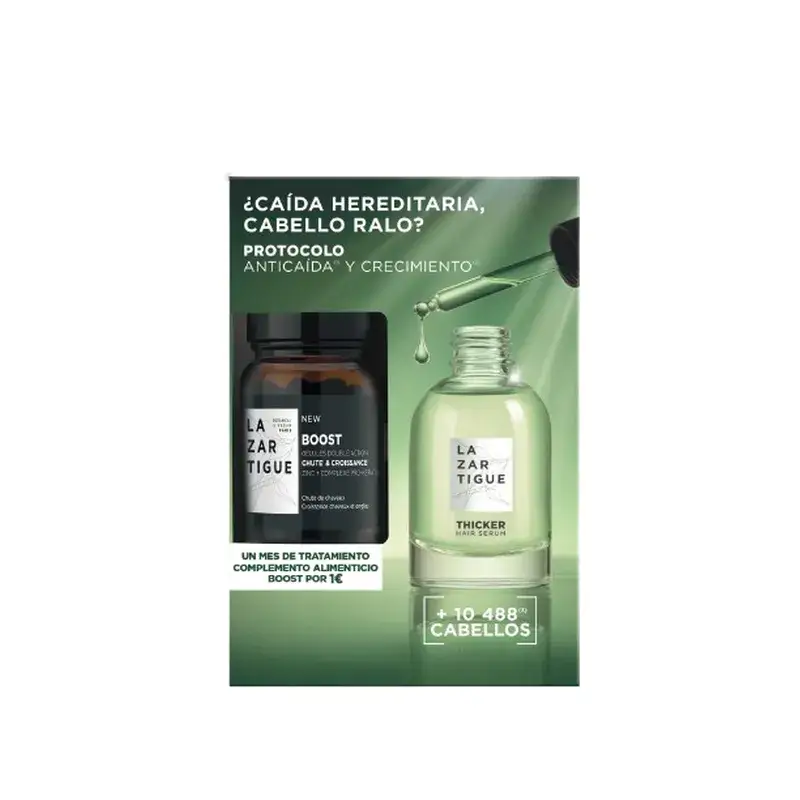 Lazartigue Pack Thicker + Boost Free, 2 unità