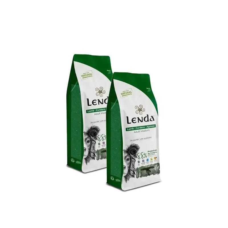 Lenda Cane Adulto Agnello 2 kg, confezione da 2