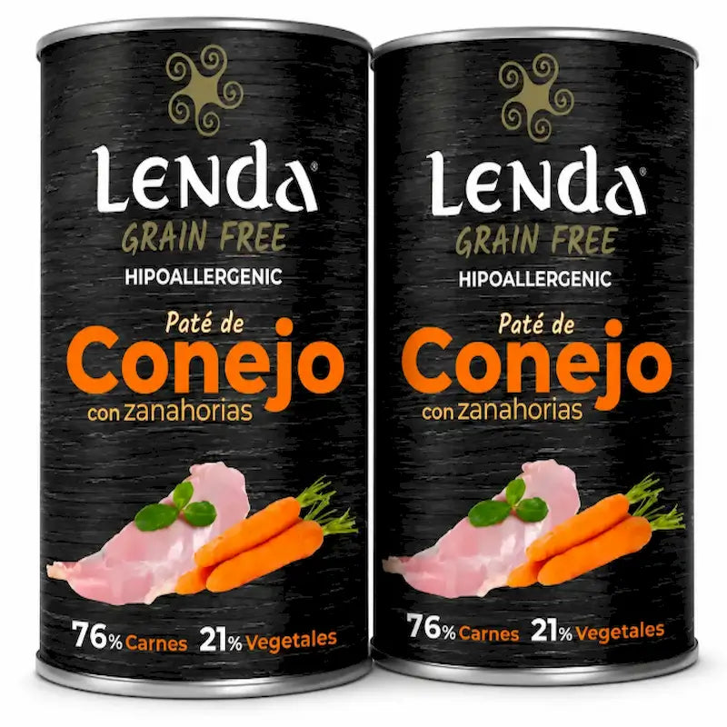 Lenda coniglio umido per cani, 24x400gr
