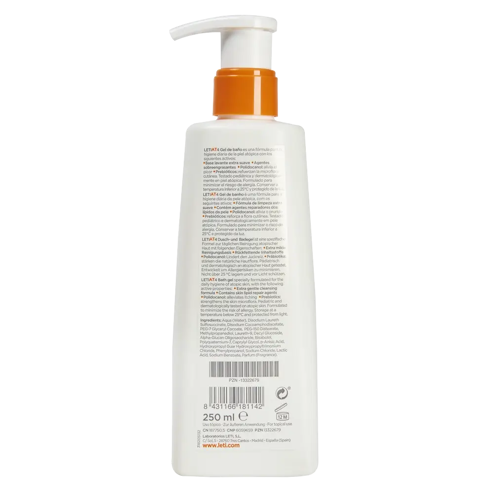 Letiat4 Gel da bagno, 250 ml