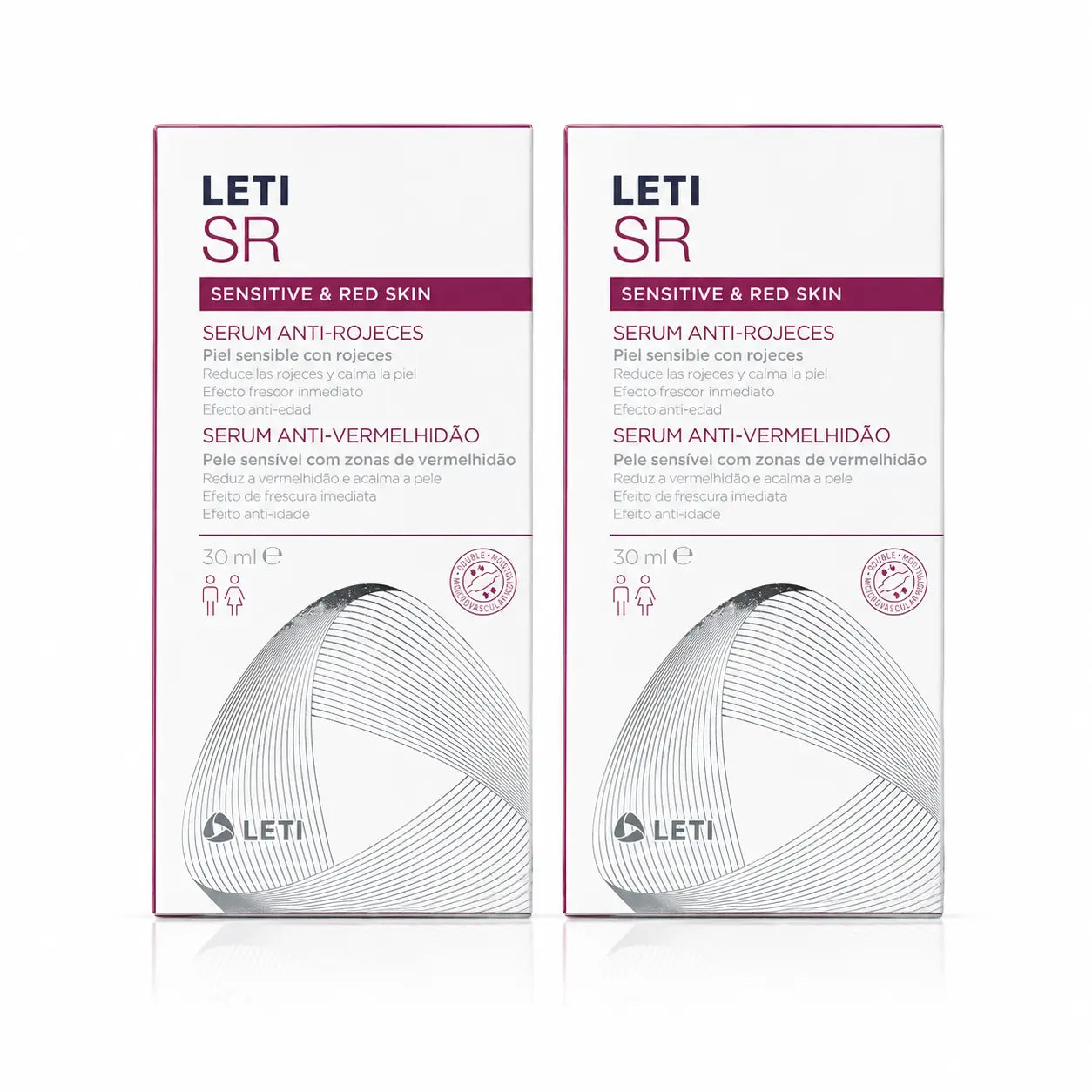Leti SR Siero Anti-Rossore, 30 ml confezione da 2
