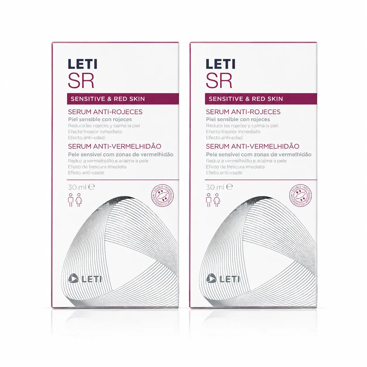 Leti SR Siero Anti-Rossore, 30 ml confezione da 2