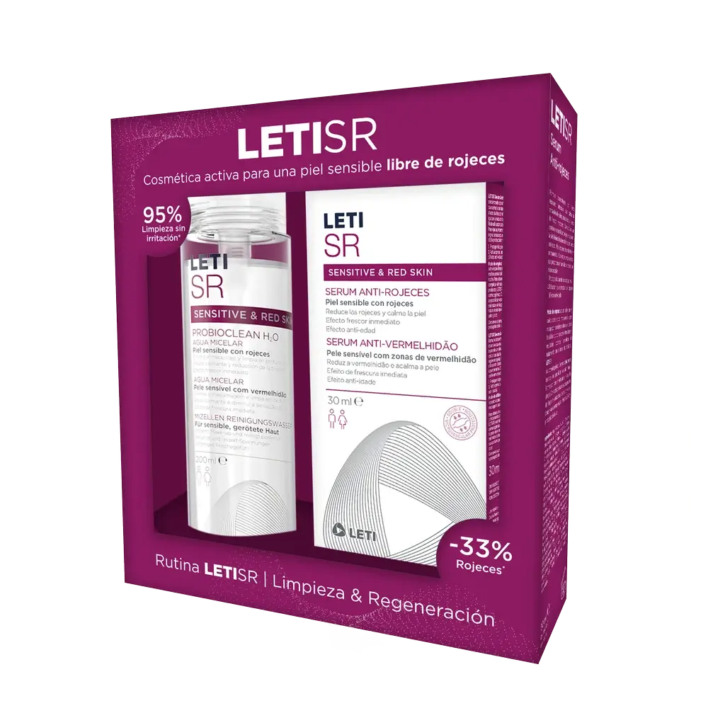 Leti SR Serum Box 30 Ml + Acqua micellare 200 Ml