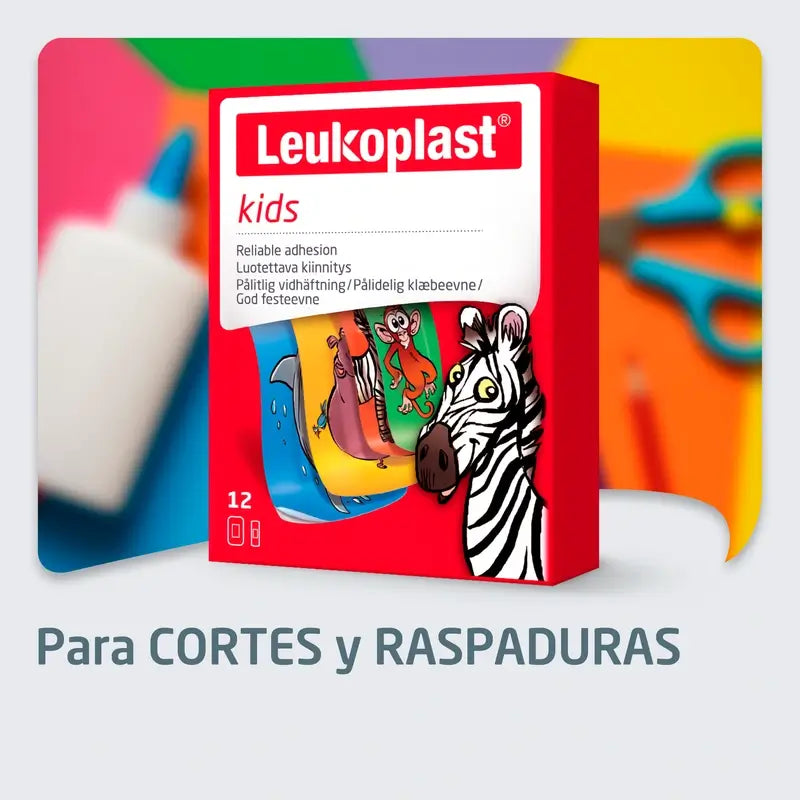 Leukoplast Kids Zoo, assortimento di 12 pezzi