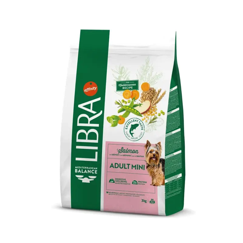 Libra Canine Adult Mini Salmon 3kg, cibo per cani