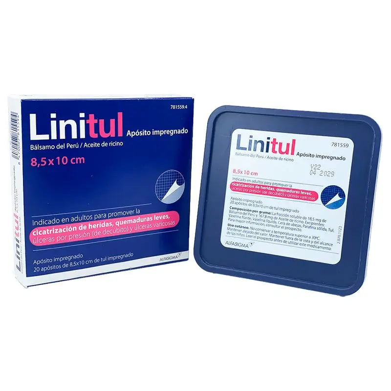 Scatola per medicazioni impregnate Linitul 8,5X10 cm, 20 pz.