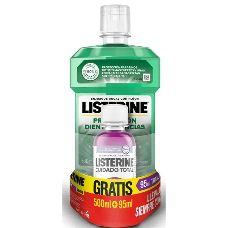 Listerine Denti e Gengive 500Ml + Ct 95Ml