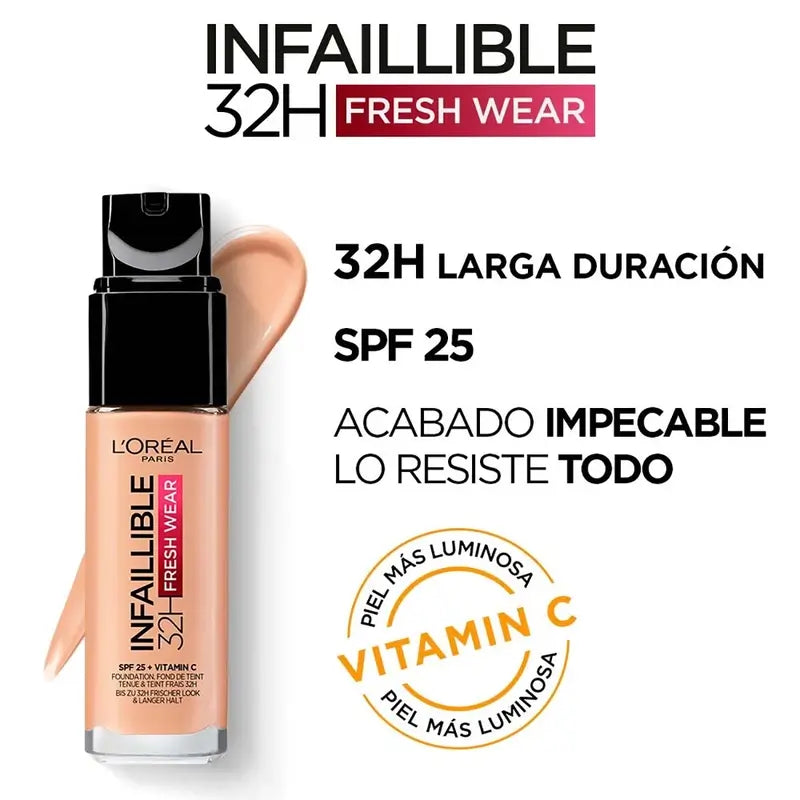 L'Oréal Paris Infaillible Foundation 32H Freshwear 30Ml Shade 200