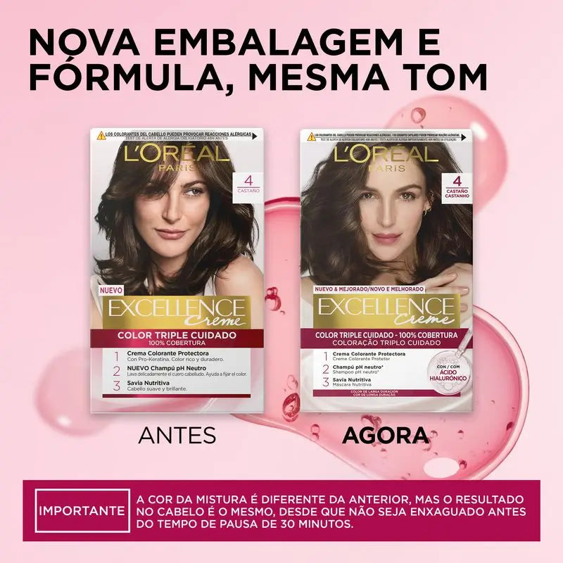 L'Oréal Paris Excellence Creme Colore permanente per capelli - Tonalità 10 Biondo chiaro schiarente