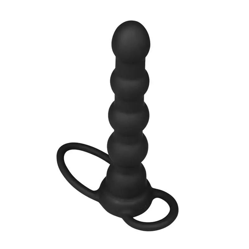 Plug anale Lovetoy Double Prober con vibrazione nero