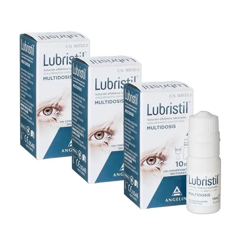 Lubristil Soluzione lubrificante oftalmica multidose, confezione 3 x 10 ml