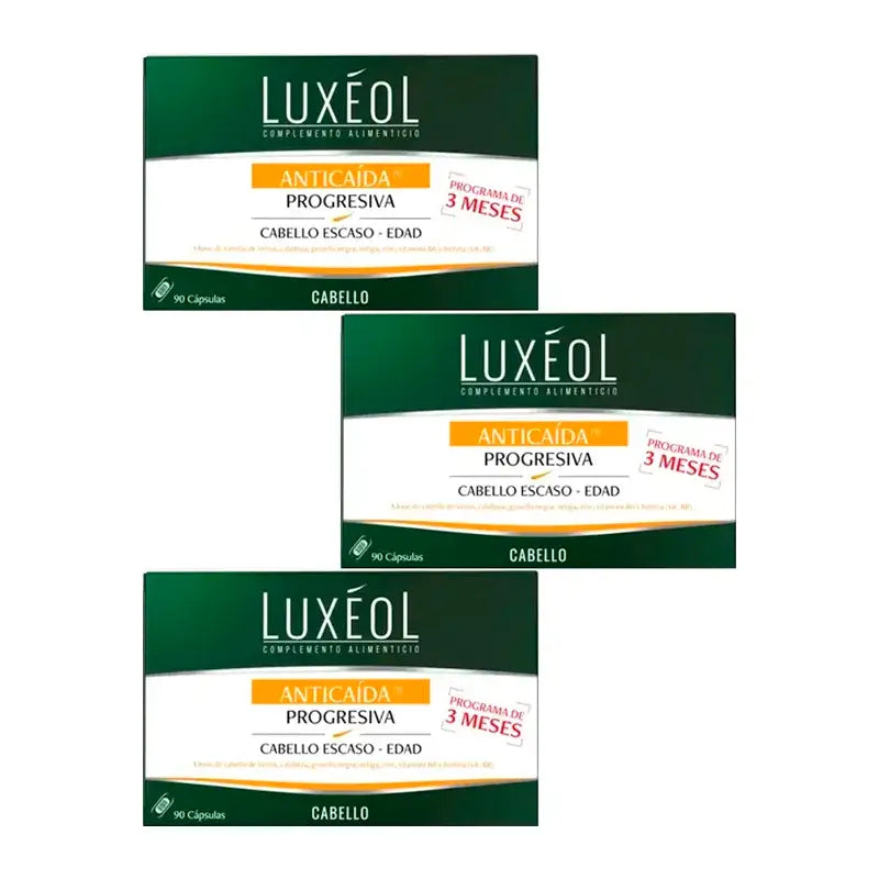 Luxeol Anticaida Progresiva, Confezione 3 x 90 compresse
